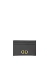 Ferragamo Card Holder Hooks In Black