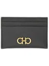 Ferragamo Card Holder Hooks In Black