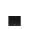 Ferragamo Palmellato Leather Credit Card Case In Black