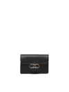 Ferragamo Gancini Compact Wallet In Black