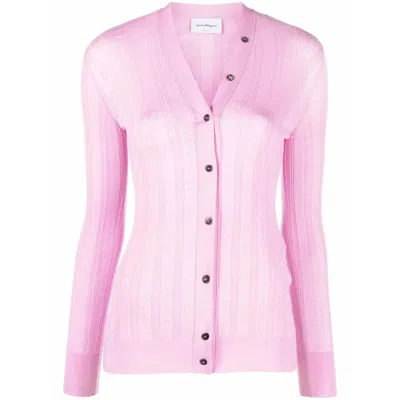 Ferragamo Cardigan In Animal Print