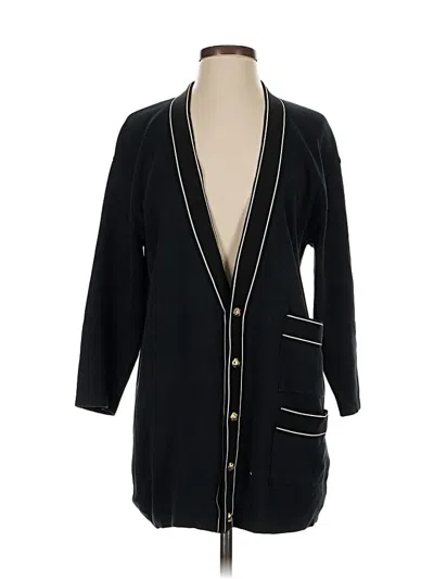 Pre-owned Ferragamo Cardigan Sweater In Black