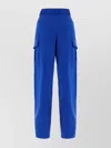 Ferragamo Cargo Pants Lyocell Belt Loops In Blue