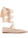 Ferragamo Women Carice Ballet Flat With Ankle Ribbon