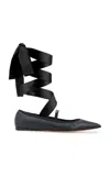 Ferragamo Carice Leather Ballet Flats