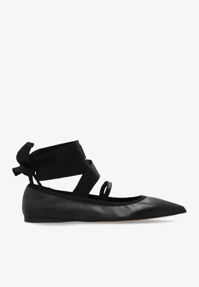 Ferragamo Carice Wraparound Ballet Flats
