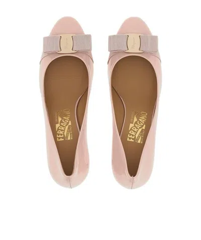 Ferragamo Carla 70mm Viva-bow Pumps In Pink