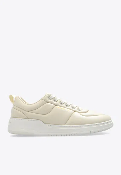 FERRAGAMO CARO NAPPA LEATHER LOW-TOP SNEAKERS