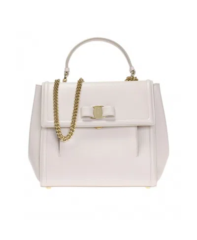 Ferragamo Carrie Handbag In White