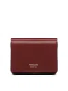 Ferragamo Two-tone Trifold Wallet In Beige
