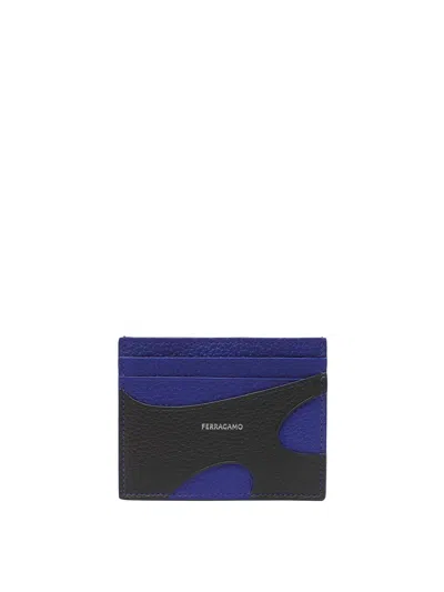 Ferragamo Cut Out Cards Holder In Brown