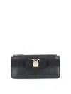 Ferragamo Vara Bow Card Holder In Black