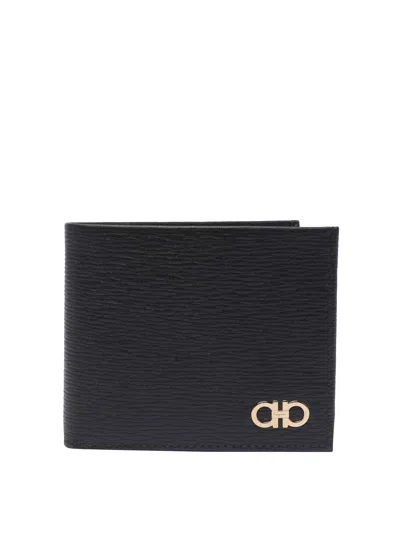 Ferragamo Revival Gancini Wallet In Black