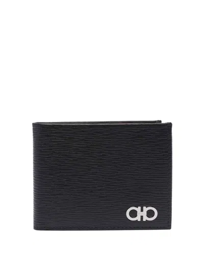 Ferragamo Revival Gancini Wallet In Black