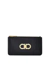 FERRAGAMO GANCINI LEATHER CARD CASE