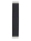 Ferragamo Cashmere And Wool Blend Scarf In Black