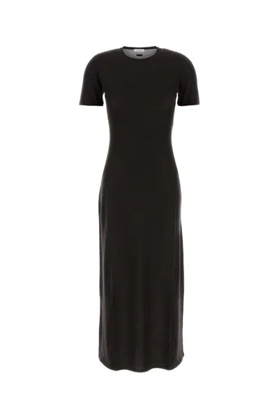 Ferragamo Cashmere Blend Mini Dress In Brown