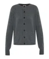 Ferragamo Cashmere Cardigan In Gray