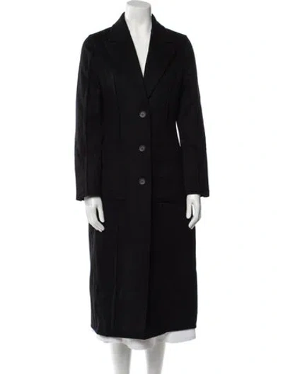 Pre-owned Ferragamo Cashmere Coat In Black