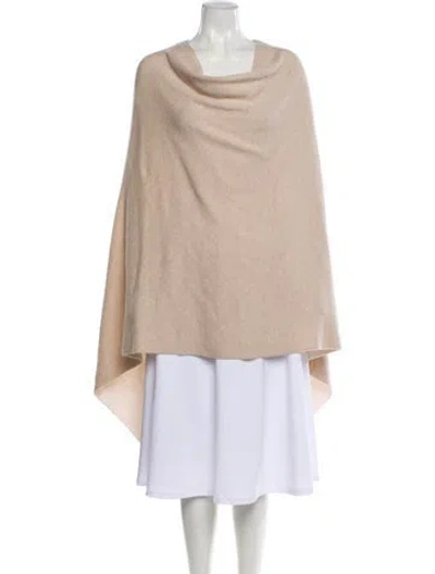 Pre-owned Ferragamo Cashmere Cowl Neck Sweater In Neutral