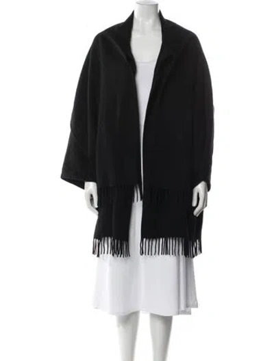 Pre-owned Ferragamo Cashmere Jacket In Black