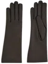Ferragamo Cashmere Lining Gloves In Black