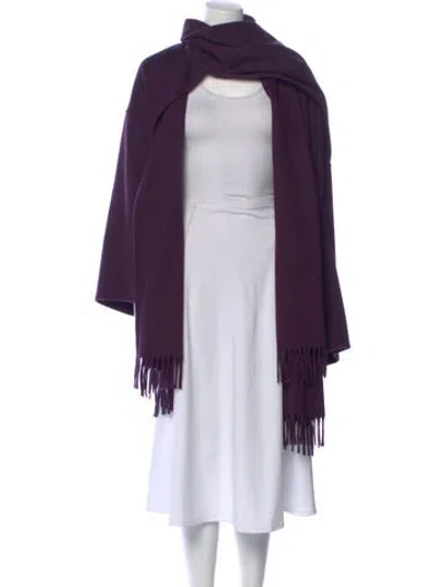 Pre-owned Ferragamo Cashmere Mock Neck Sweater In Purple