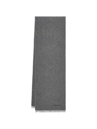 Ferragamo Cashmere Scarf In Gray
