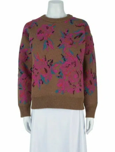 Pre-owned Ferragamo Cashmere Top W/ Tags In Brown