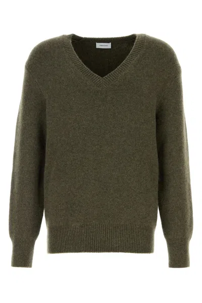 FERRAGAMO SALVATORE FERRAGAMO DARK GREEN CASHMERE SWEATER