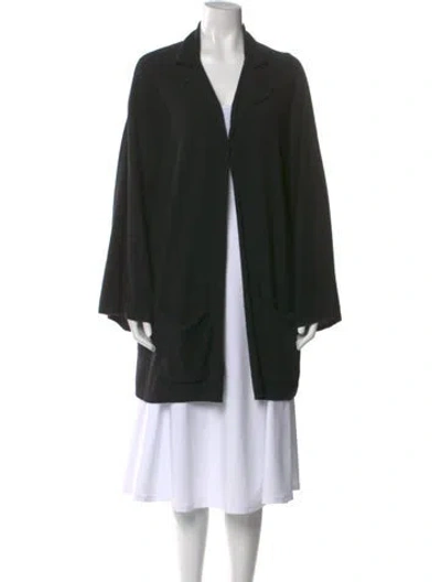 Pre-owned Ferragamo Cashmere V-neck Sweater In Black