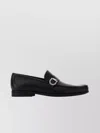 Ferragamo Mocassini Caspian In Pelle Nera Uomo In Black
