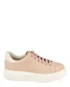 Ferragamo Cassandra Low-top Sneakers In Pink