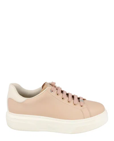 Ferragamo Cassandra Low-top Sneakers In Pink