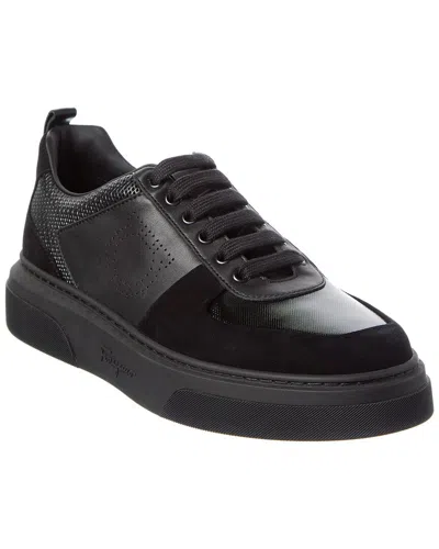 FERRAGAMO FERRAGAMO CASSINA LEATHER & SUEDE SNEAKER