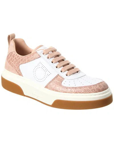 FERRAGAMO FERRAGAMO CASSINA LOW LEATHER SNEAKER