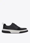 Ferragamo Cassina Low-top Sneakers In Black