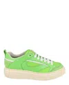 Ferragamo Man Sneakers Light Green Size 12 Leather In Green