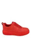 Ferragamo Cassina Low-top Sneakers In Red