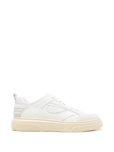 Pre-owned Ferragamo Cassina Mix Sneakers In White