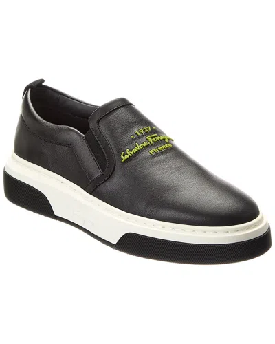 FERRAGAMO FERRAGAMO CASSINA SADDLE LEATHER SNEAKER