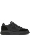 Ferragamo Cassina Gancio Low Top Sneaker In Black