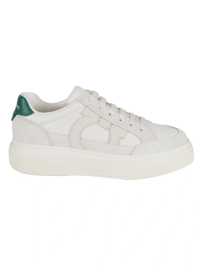 Ferragamo Cassina Sneakers In White