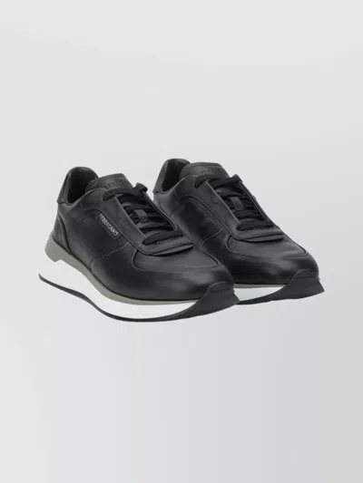 Ferragamo Casual Sneakers And Slip-on Footwear In Black