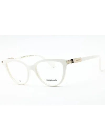 Ferragamo Cat Eye Eyeglasses - Sf2974 Model In Gold