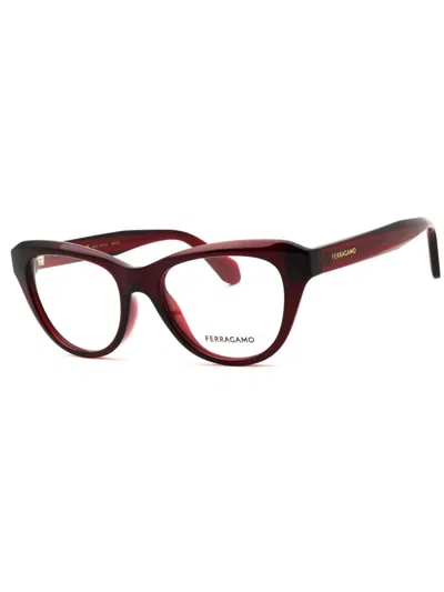 Ferragamo Cat Eye Eyeglasses - Stylish Women's Frames In Brown