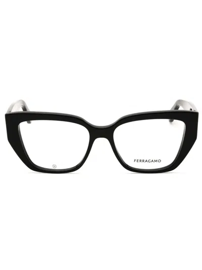Ferragamo Cat Eye Women's Eyeglasses - Sf2972 Style In Black