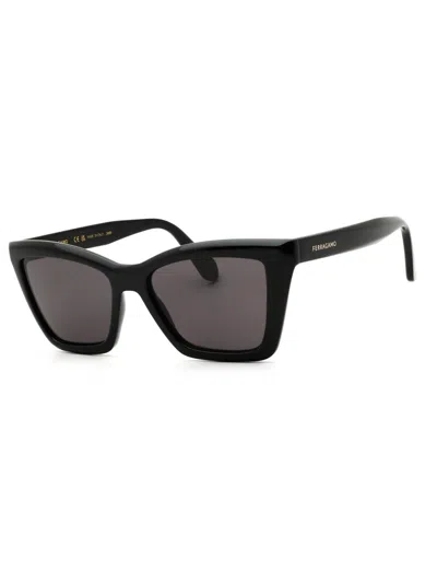 Ferragamo Cat Eye Women's Sunglasses In Metallic