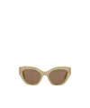 Ferragamo Cat Glasses Frame Sunglasses In Brown