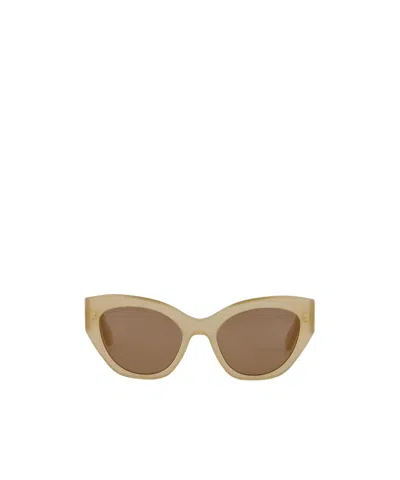 Ferragamo Cat Glasses Frame Sunglasses In Brown